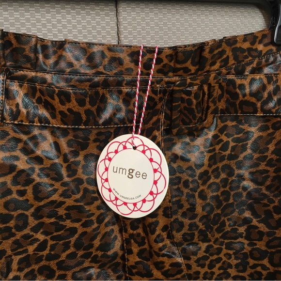 NWT Umgee Animal Leopard Print Skirt - Picture 5 of 11